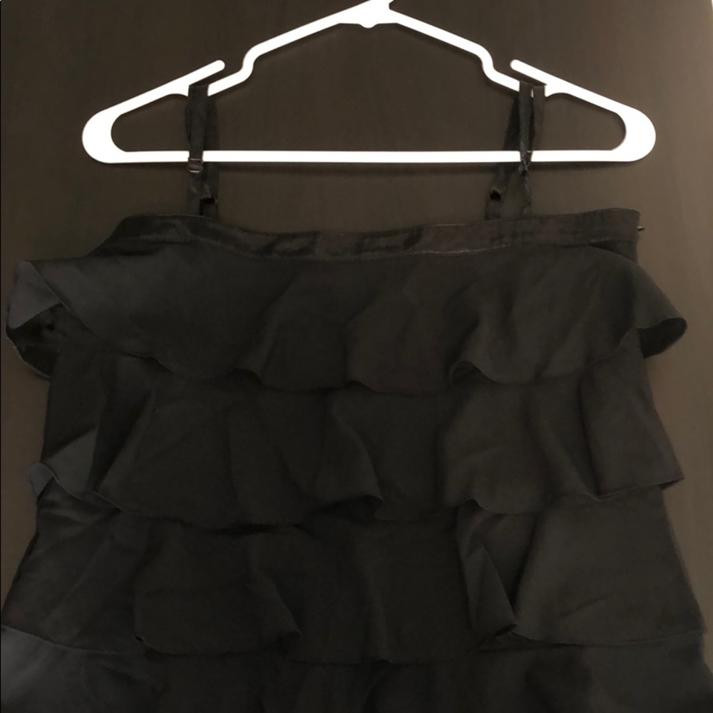 Adjustable Spaghetti Strap Ruffled Top